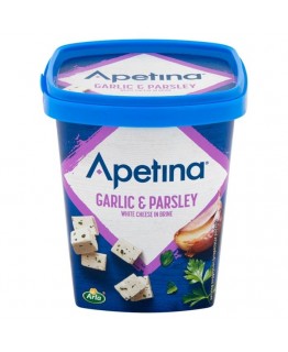 Сыр фета Apetina с чесноком и петрушкой 430 г Сыр фета Apetina с чесноком и петрушкой 430 г