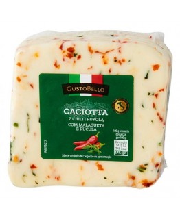 Сыр GustoBello Caciotta с чили и рукколой 311г