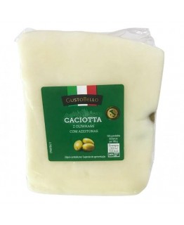Сыр GustoBello Caciotta с оливками 1кг