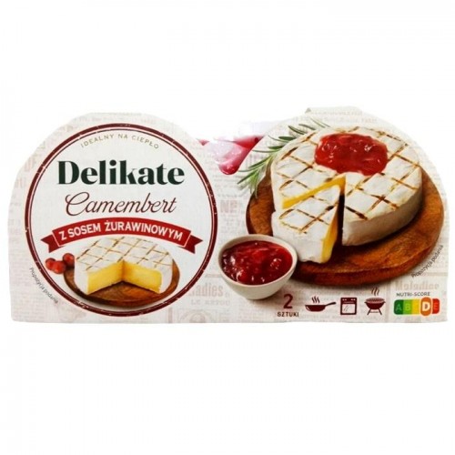 Сыр камамбер Delicate с клюквенным соусом 240г Сыр камамбер Delicate с клюквенным соусом 240г