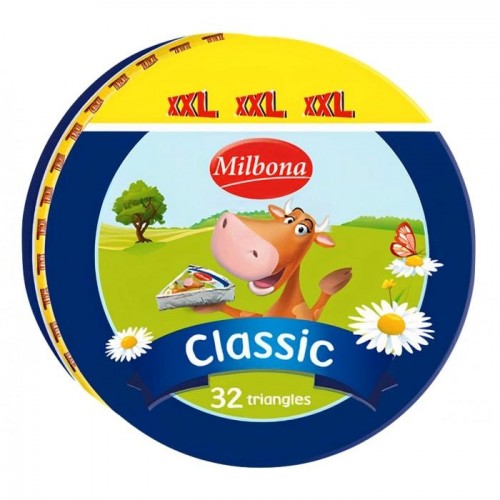 Сыр Milbona Classic XXL треугольники 533г Сыр Milbona Classic XXL треугольники 533г