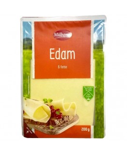 Сир Milbona Edam нарізка 200г Сир Milbona Edam нарізка 200г