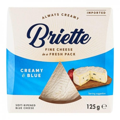 Сыр мягкий Briette с голубой плесенью 125 г Сыр мягкий Briette с голубой плесенью 125 г