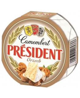 Сыр President Camembert с орехами 120г