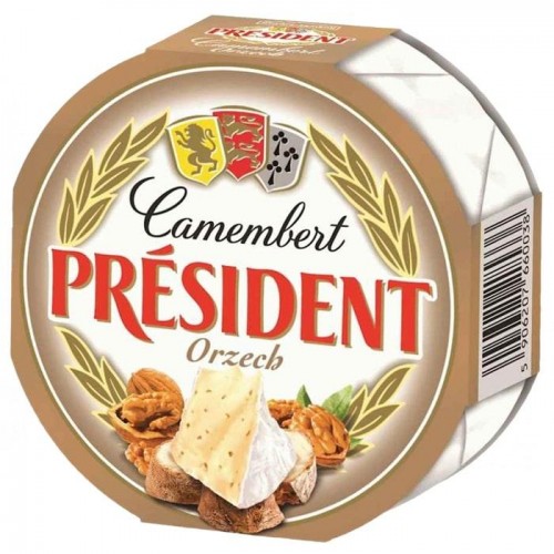 Сыр President Camembert с орехами 120г Сыр President Camembert с орехами 120г