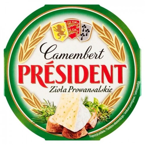 Сыр President Camembert с прованскими травами 120г Сыр President Camembert с прованскими травами 120г