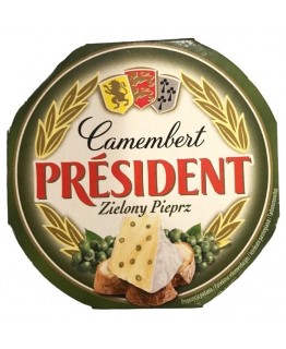 Сыр President камамбер с зеленым перцем 120г Сыр President камамбер с зеленым перцем 120г