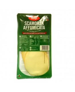 Сыр Scamorza affumicata нарезанный 140г Сыр Scamorza affumicata нарезанный 140г
