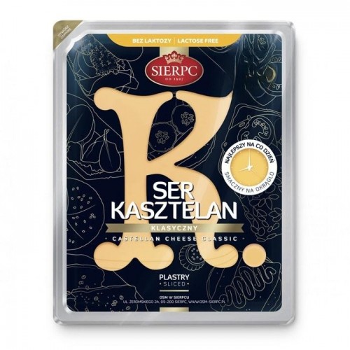 Сыр слайсами Sierpc Kasztelan классический 380 г Сыр слайсами Sierpc Kasztelan классический 380 г