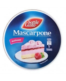 Сир Sottile Gusto Mascarpone малинове 250г Сир Sottile Gusto Mascarpone малинове 250г