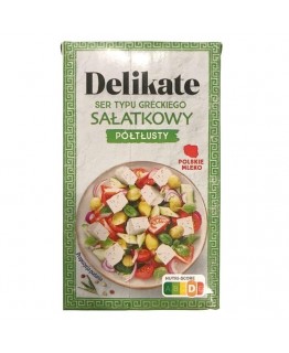 Сыр типа греческий, салатный Delikate полужирный 270 г Сыр типа греческий, салатный Delikate полужирный 270 г