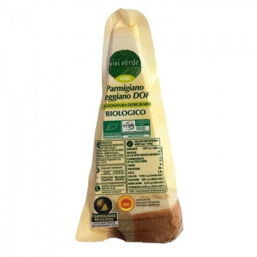 Сыр Vivo Verde Coop Parmigiano reggiano DOP Biologico 20messi 300г Сыр Vivo Verde Coop Parmigiano reggiano DOP Biologico 20messi 300г