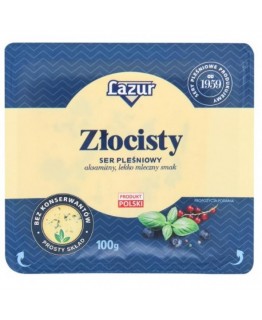 Сыр золотистый с плесенью Lazur Zlocisty 100г Сыр золотистый с плесенью Lazur Zlocisty 100г