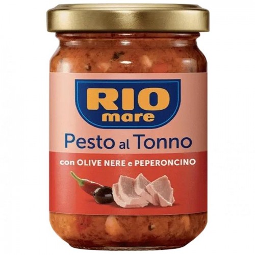 Соус Rio Mare Pesto с тунцом, оливками и острым перцем 130г Соус Rio Mare Pesto с тунцом, оливками и острым перцем 130г