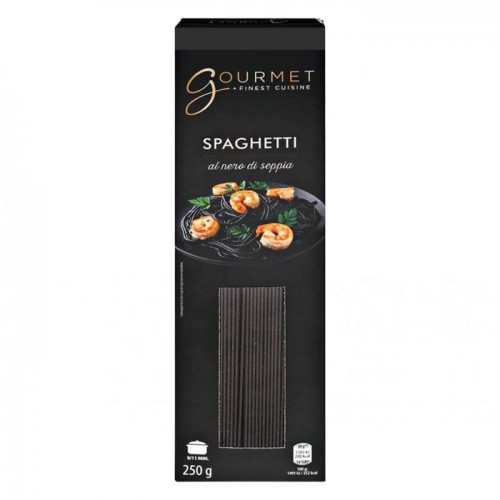 Спагетти Gourmet с чернилами каракатицы 250 г Спагетти Gourmet с чернилами каракатицы 250 г