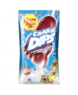 Стрелящий леденец Chupa Chups Crazy Dips кола 14 г
