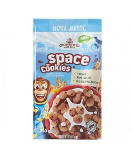 Сухий сніданок Crownfield Space Cookies зі смаком шоколаду 250 г
