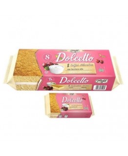 Пирожное бисквитное Dolcetto вишня 8шт*25г