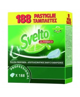 Таблетки для посудомоечных машин Svelto Classico 188 шт