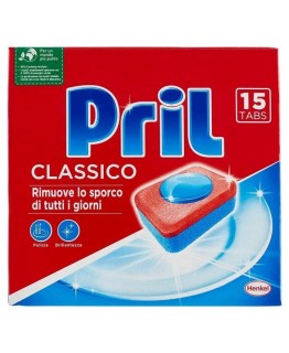 Таблетки Pril classico для посудомийної машини 15 таблеток 263 г Таблетки Pril classico для посудомийної машини 15 таблеток 263 г