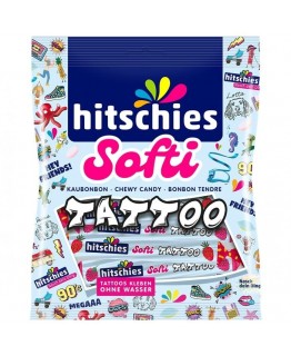 Конфеты Hitschies Softi с тату 75г