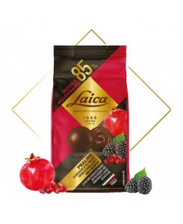 Конфеты Laica черный шоколад с ежевикой и гранатом 100г