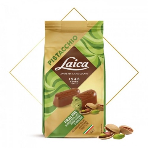 Конфеты Laica молочные с фисташковым кремом 100г Конфеты Laica молочные с фисташковым кремом 100г