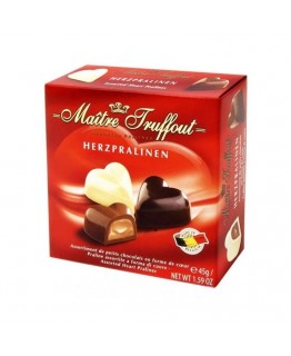 Конфеты Maitre Truffout мини-сердечка 45г