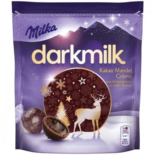 Конфеты Milka Darkmilk с какао миндальным кремом 100 г Конфеты Milka Darkmilk с какао миндальным кремом 100 г
