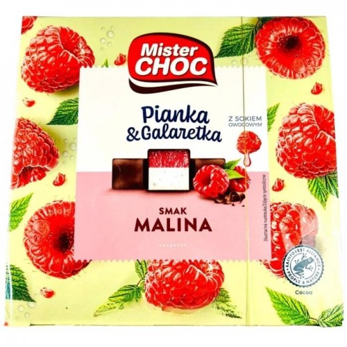 Конфеты Mister Choc Pianka & Galaretka со вкусом малины 420 г Конфеты Mister Choc Pianka & Galaretka со вкусом малины 420 г