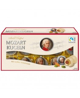 Конфеты Mozart Kugeln в белом шоколаде 200г