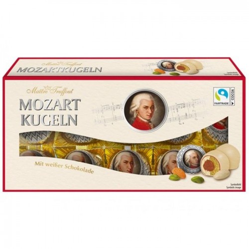 Конфеты Mozart Kugeln в белом шоколаде 200г Конфеты Mozart Kugeln в белом шоколаде 200г