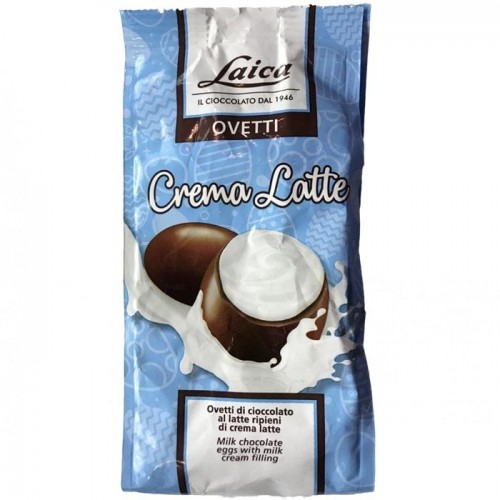 Конфеты шоколадные Laica Ovetti crema latte 120г Конфеты шоколадные Laica Ovetti crema latte 120г