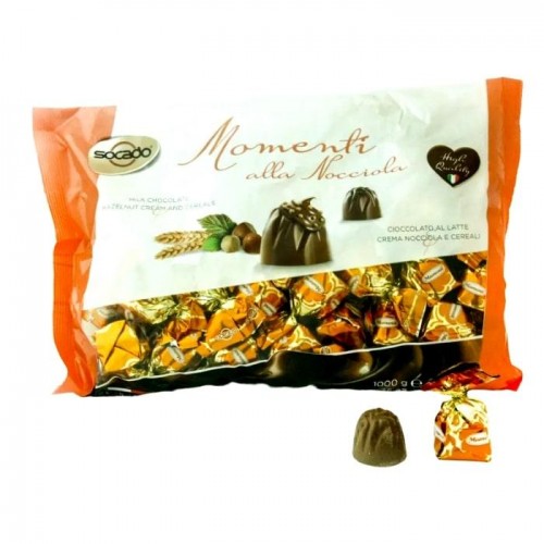 Конфеты шоколадные SOCADO Momenti Nocciola 1 кг Конфеты шоколадные SOCADO Momenti Nocciola 1 кг