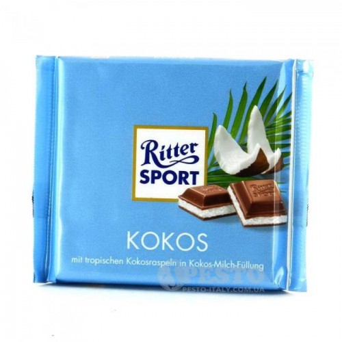 Шоколад Ritter Sport молочный с кокосом 100г Шоколад Ritter Sport молочный с кокосом 100г