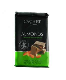 Шоколад Cachet молочный с миндалем 300г Шоколад Cachet молочный с миндалем 300г
