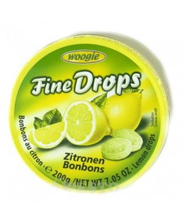 Леденцы Woogie Fine drops лимон 200г Леденцы Woogie Fine drops лимон 200г