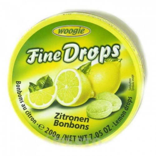 Леденцы Woogie Fine drops лимон 200г Леденцы Woogie Fine drops лимон 200г