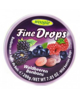 Леденцы Woogie Fine drops лесные ягоды 200 г