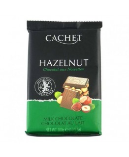 Шоколад Cachet молочный с орехом 300г