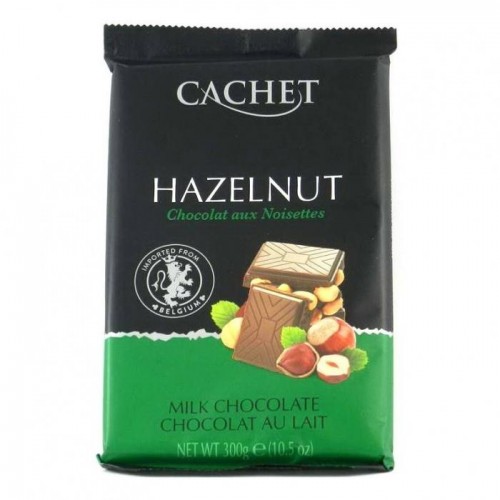 Шоколад Cachet молочный с орехом 300г Шоколад Cachet молочный с орехом 300г