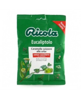 Льодяники Ricola з евкаліптом та травами без цукру 70г