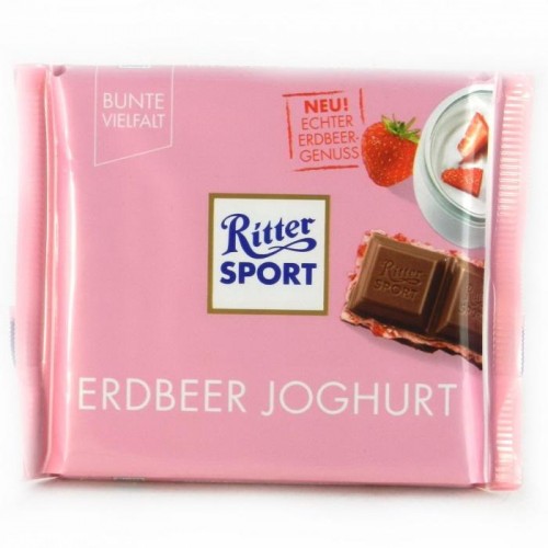 Шоколад Ritter Sport erdbeer joghurt 100г Шоколад Ritter Sport erdbeer joghurt 100г