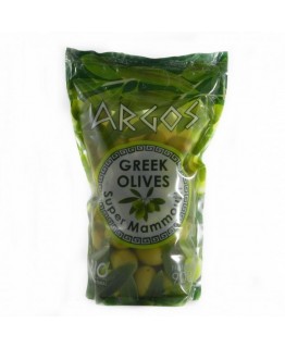 Оливки зелені Arcos greek olives у пакеті з кісточкою 0,9 кг
