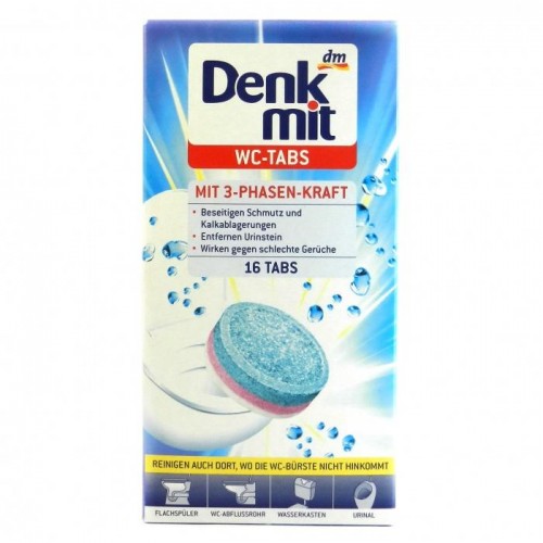 Таблетки для унитаза Denkmit wc tabs 16шт Таблетки для унитаза Denkmit wc tabs 16шт