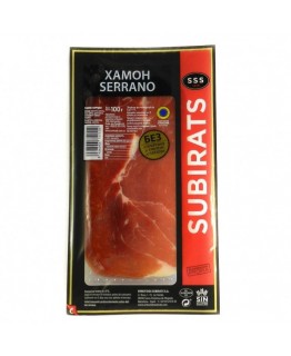 Нарезка хамон jamon serrano 100г Нарезка хамон jamon serrano 100г