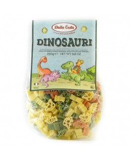 Макароны детские Dalla Costa Dinosauri с помидором и шпинатом 250г Макароны детские Dalla Costa Dinosauri с помидором и шпинатом 250г