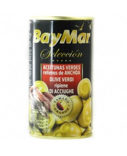 Оливки зеленые BayMar фаршированные анчоусами 350г Оливки зеленые BayMar фаршированные анчоусами 350г