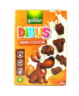 Печенье Gullon Dibus mini шоколадные без лактозы 250г