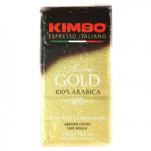 Кава мелена Kimbo Aroma Gold 100% arabica 250г Кава мелена Kimbo Aroma Gold 100% arabica 250г